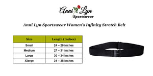 Anni Lyn Sportswear Women's Infinity Elastic Slide Belt