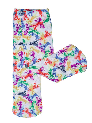 Anni Lyn Sportswear Kid's Printed Boot Socks- One Size